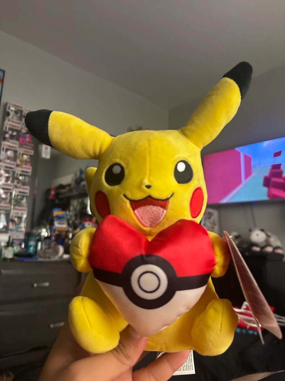 Pokemon Pikachu Plush with Heart