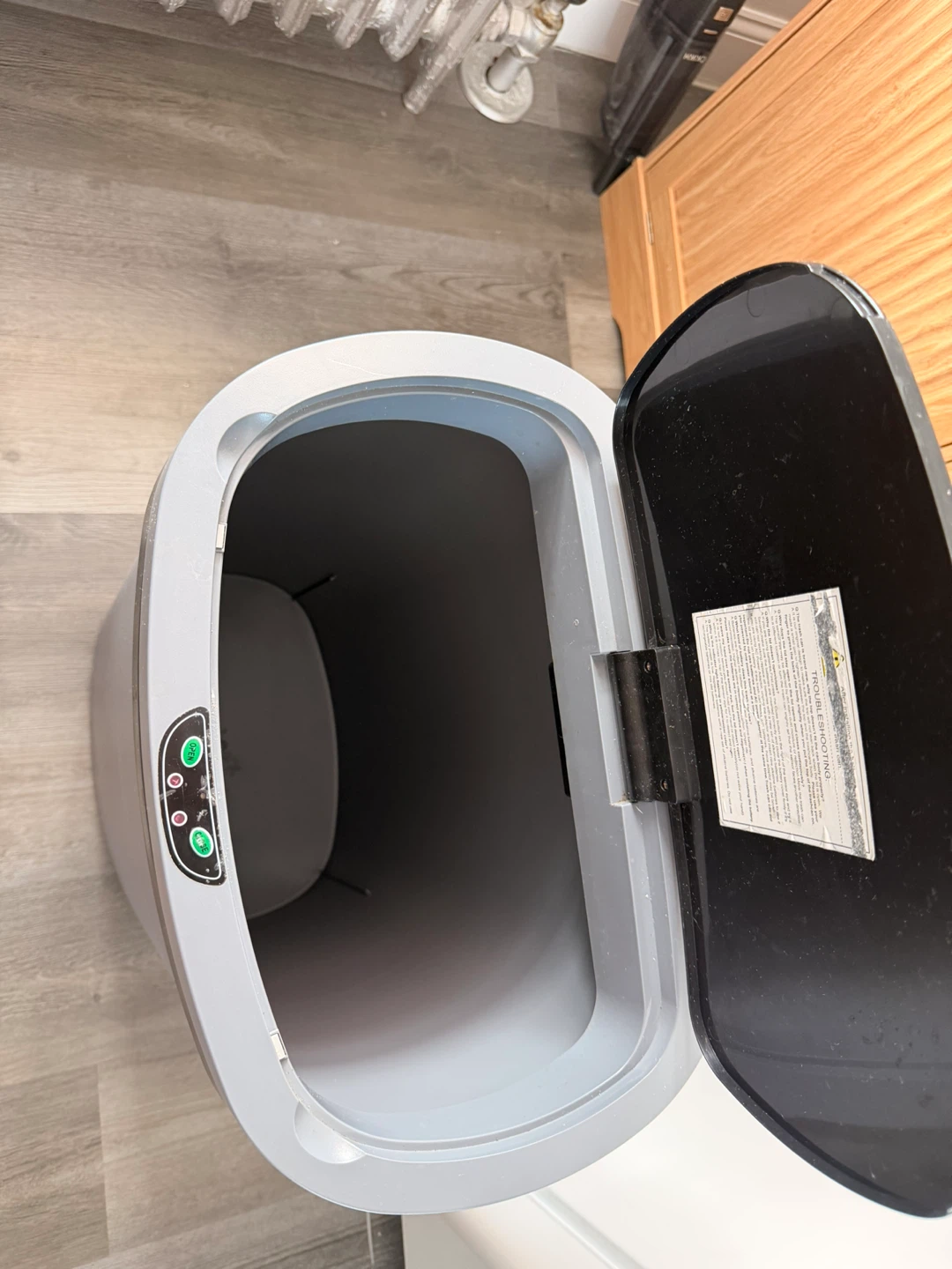 Gray Automatic Sensor Trash Can
