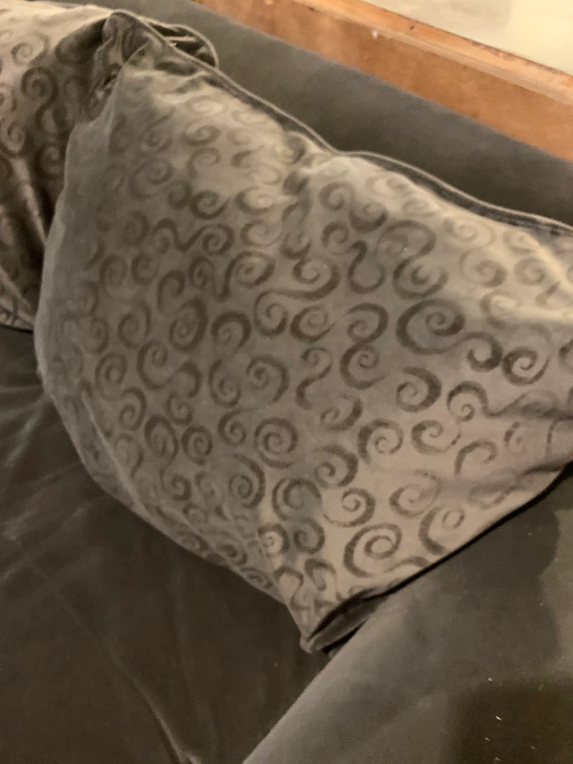Dark grey fabric sofa - photo 2