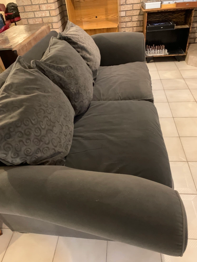 Dark grey fabric sofa - photo 4