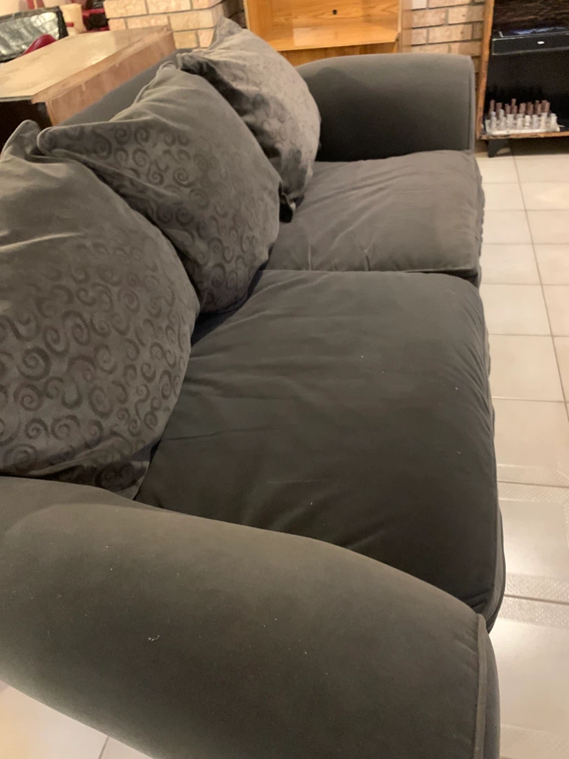 Dark grey fabric sofa - photo 5