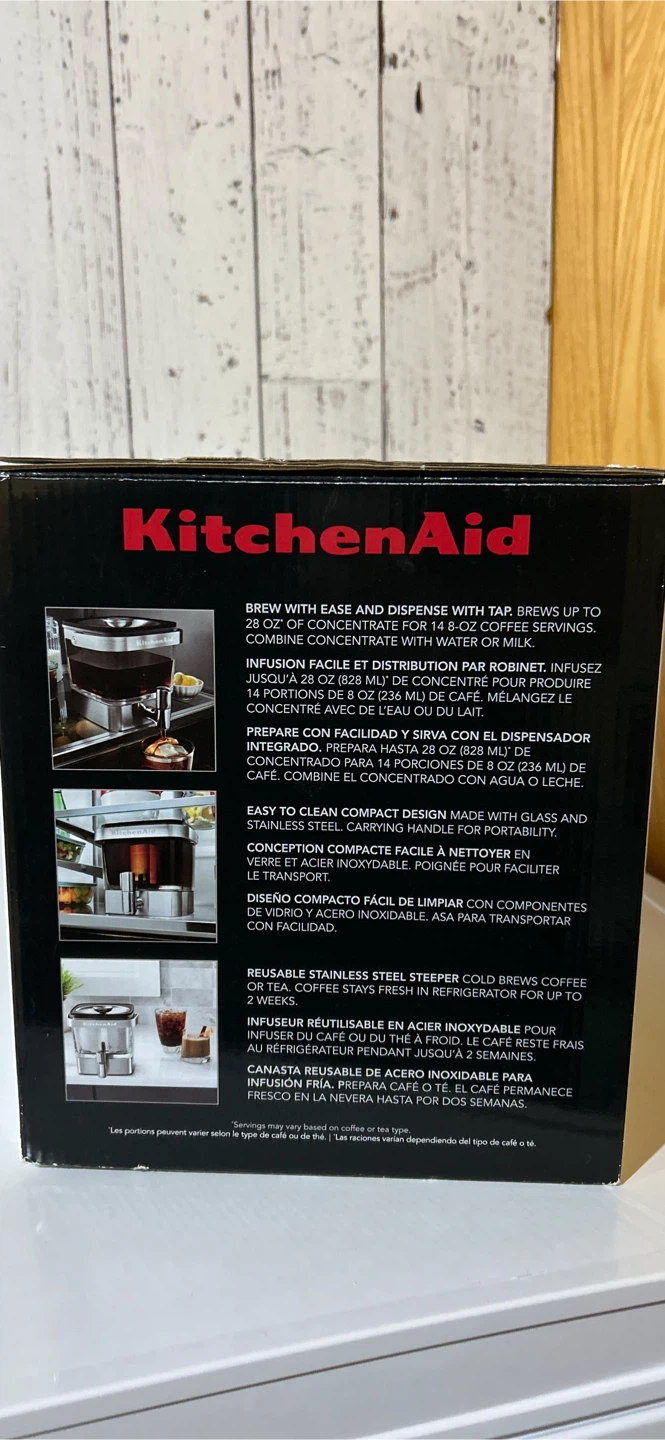 KitchenAid Cold Brew Coffee Maker 28oz - photo 3