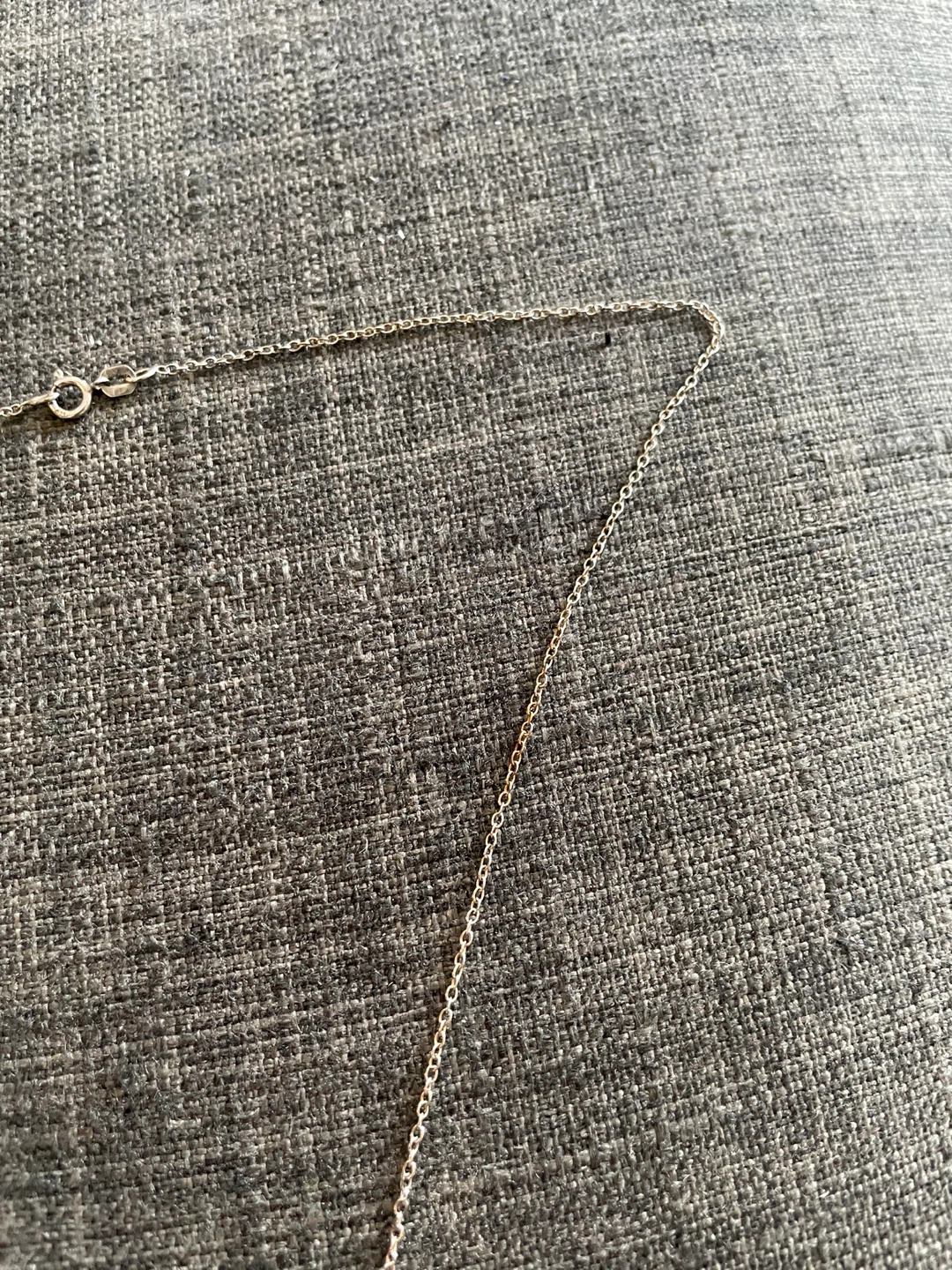 Silver-Tone Necklace with Square Pendant - photo 2
