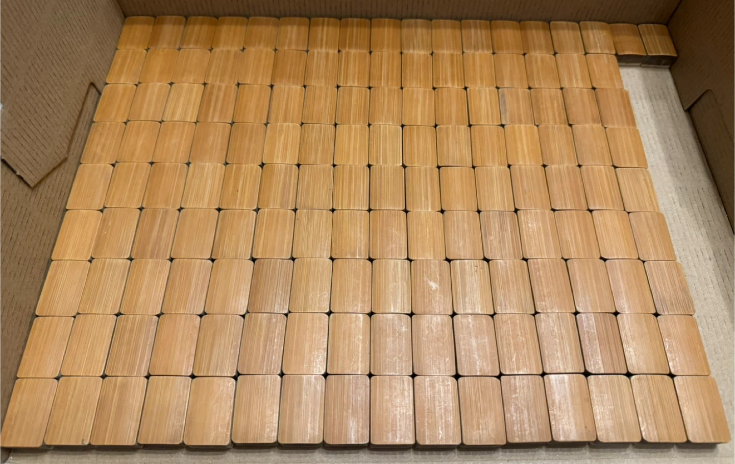 Antique 1920’s Bone and Bamboo Mahjong 146 Tile Game Set - photo 2