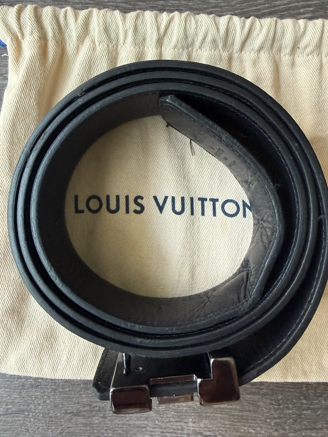 Authentic Louis Vuitton Damier Graphite Belt 130 cm - photo 2