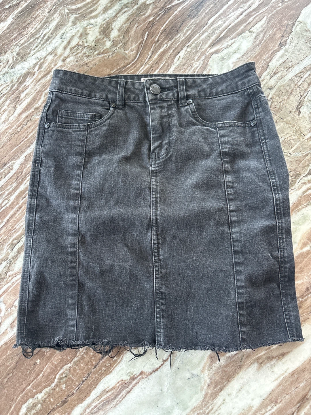 Black Denim Skirt Size Small