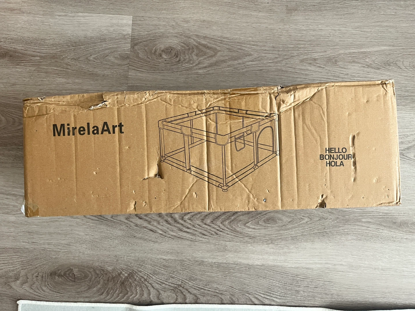 MirelaArt Baby Playpen - Beige