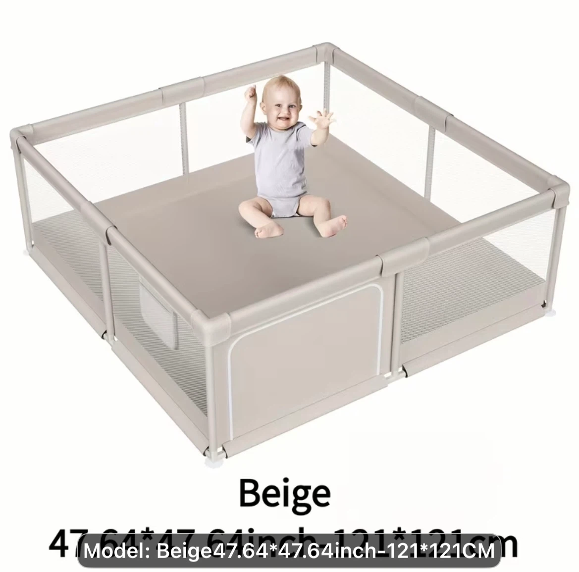 MirelaArt Baby Playpen - Beige - photo 3