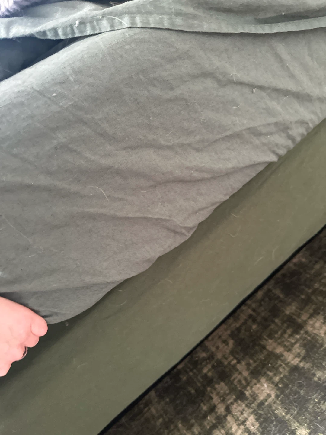 Double Size Bed Frame with Slats—mattress and topper included - photo 2