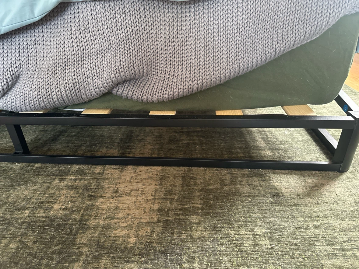 Double Size Bed Frame with Slats—mattress and topper included - photo 3