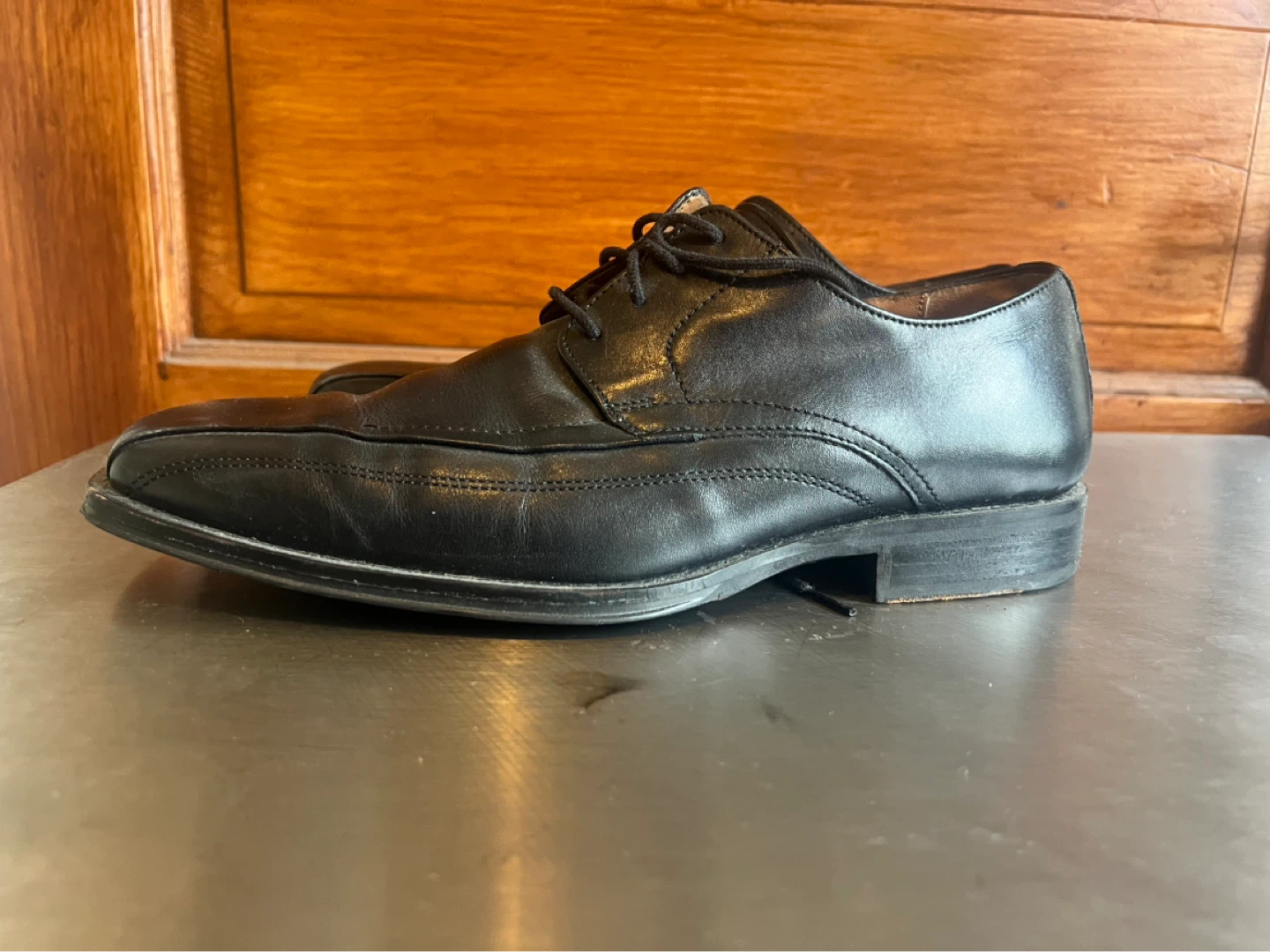 Johnston & Murphy Men's Black Leather Dress Shoes