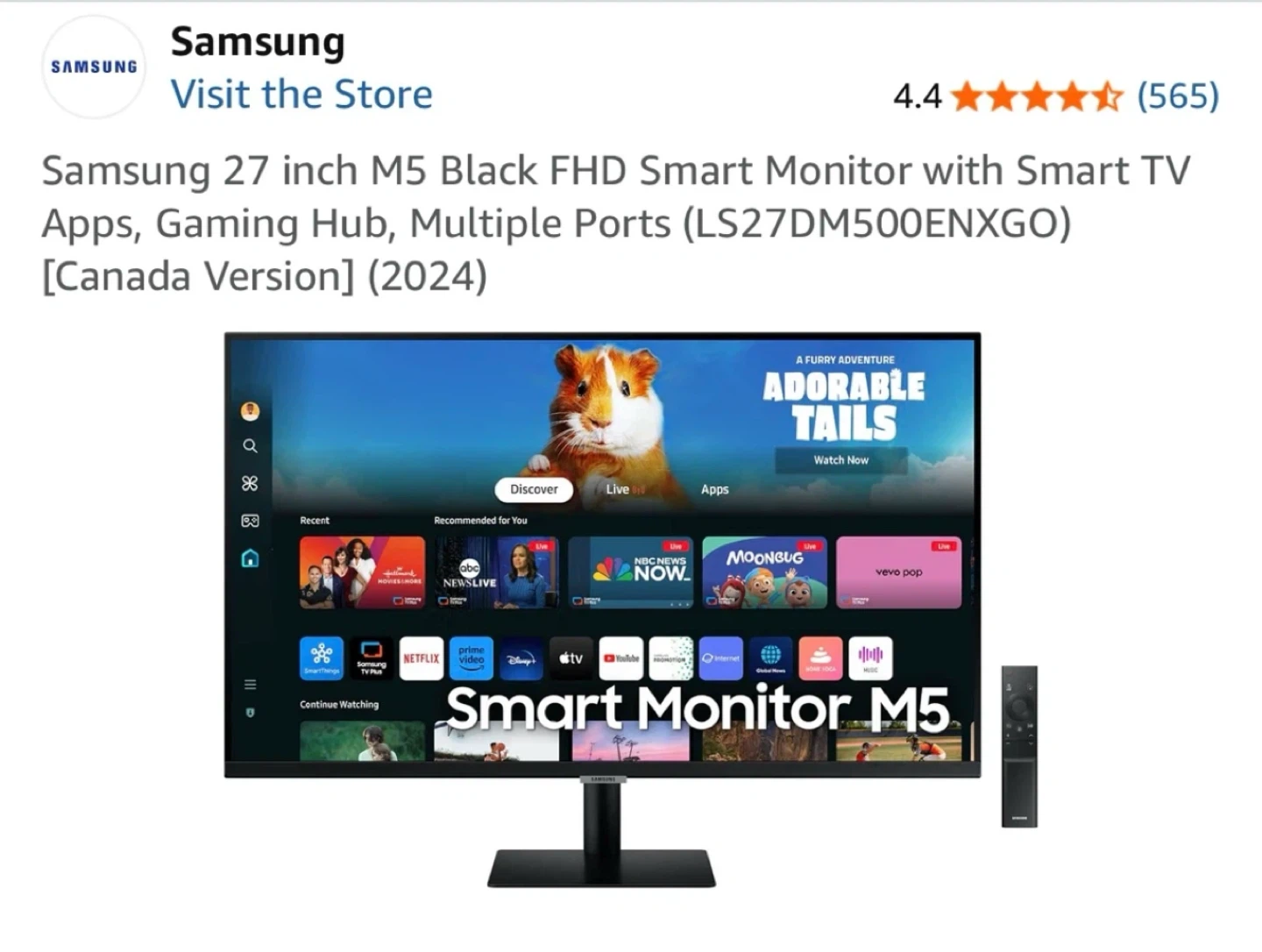 Samsung 27 inch M5 Smart Monitor - photo 2
