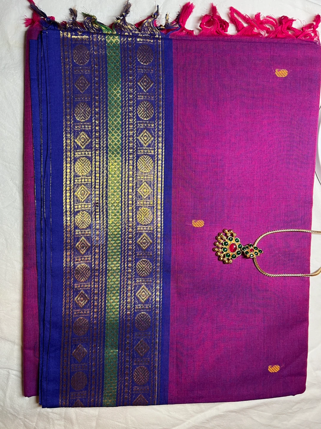Various Colored Cotton Sarees with Zari Border