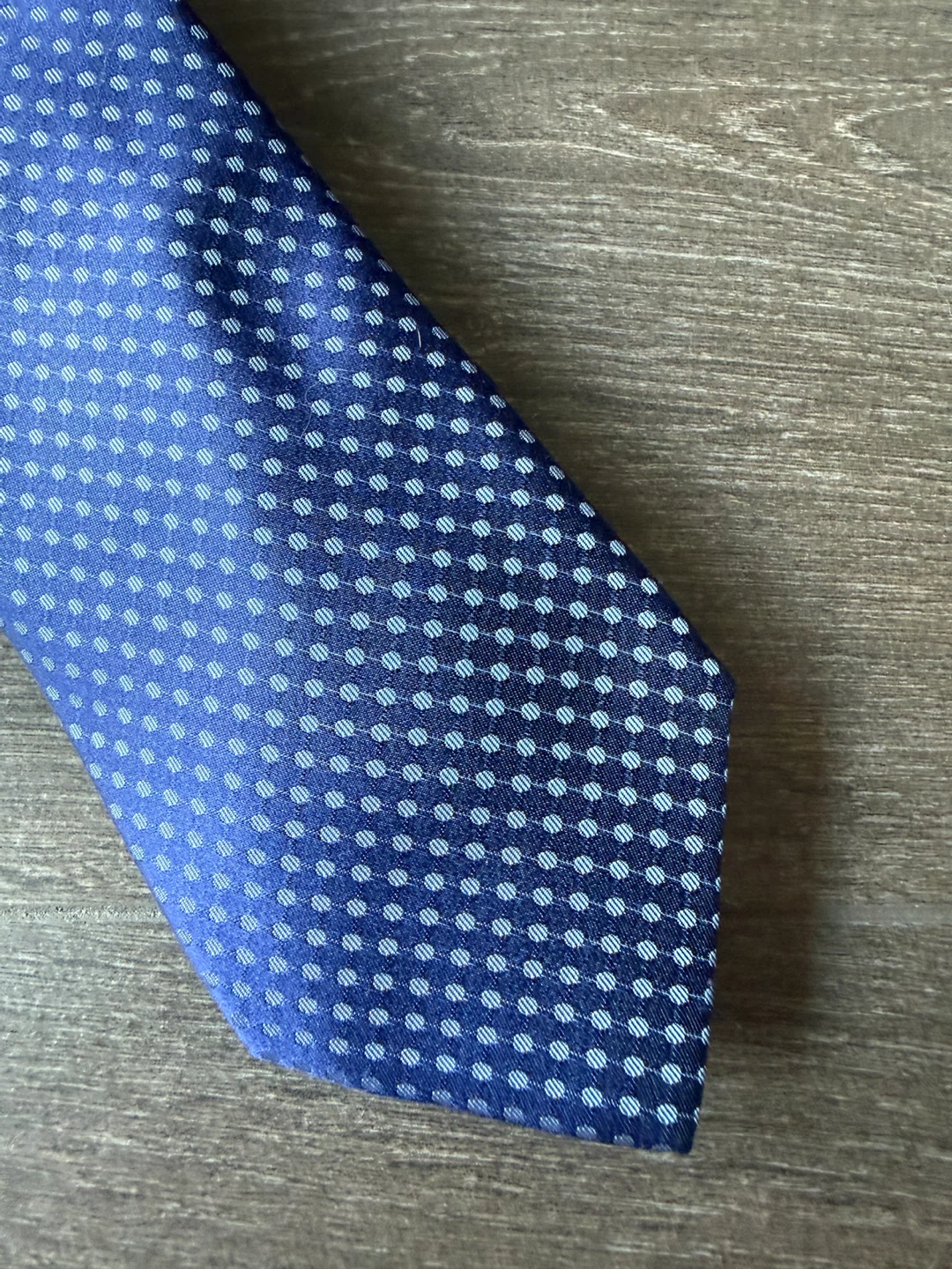 BOSS Hugo Boss Blue Polka Dot Tie