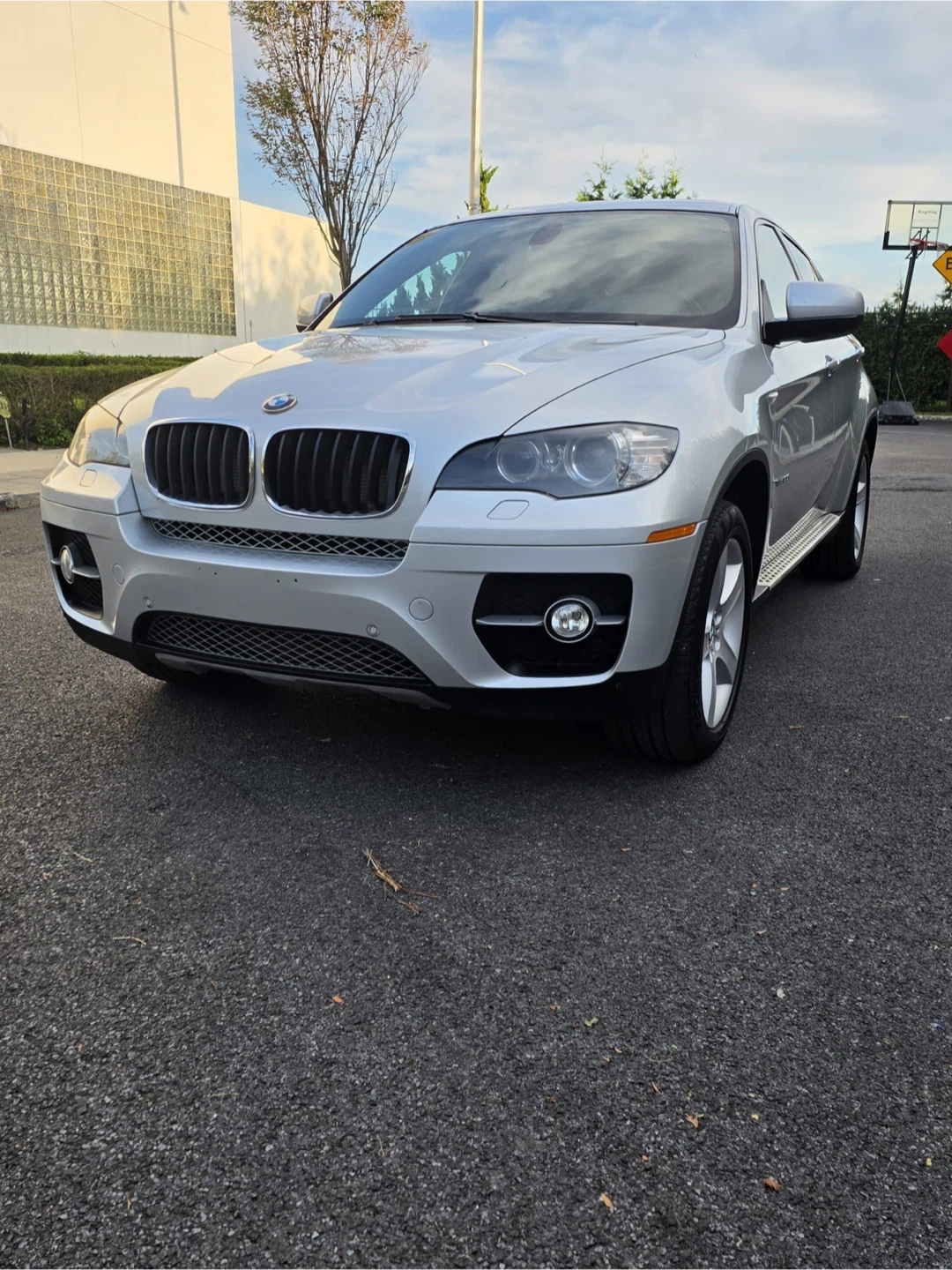 Silver BMW X6