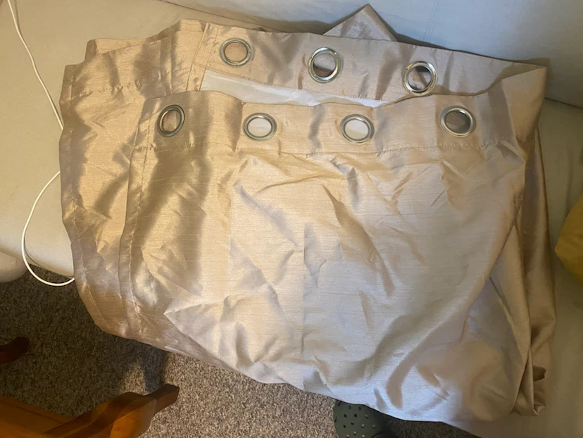 Gold curtains (large, x2 panels)