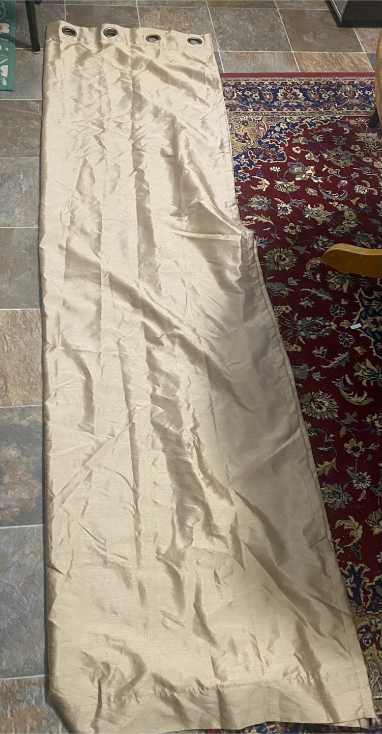 Gold curtains (large, x2 panels) - photo 2