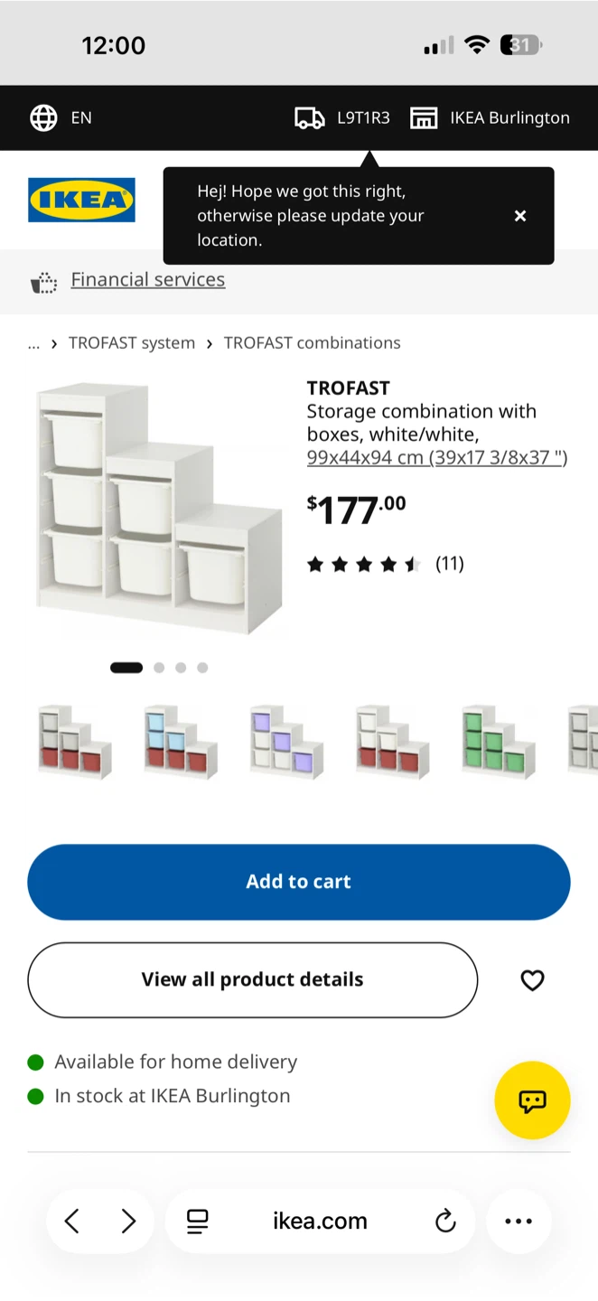 IKEA TROFAST Storage Combination