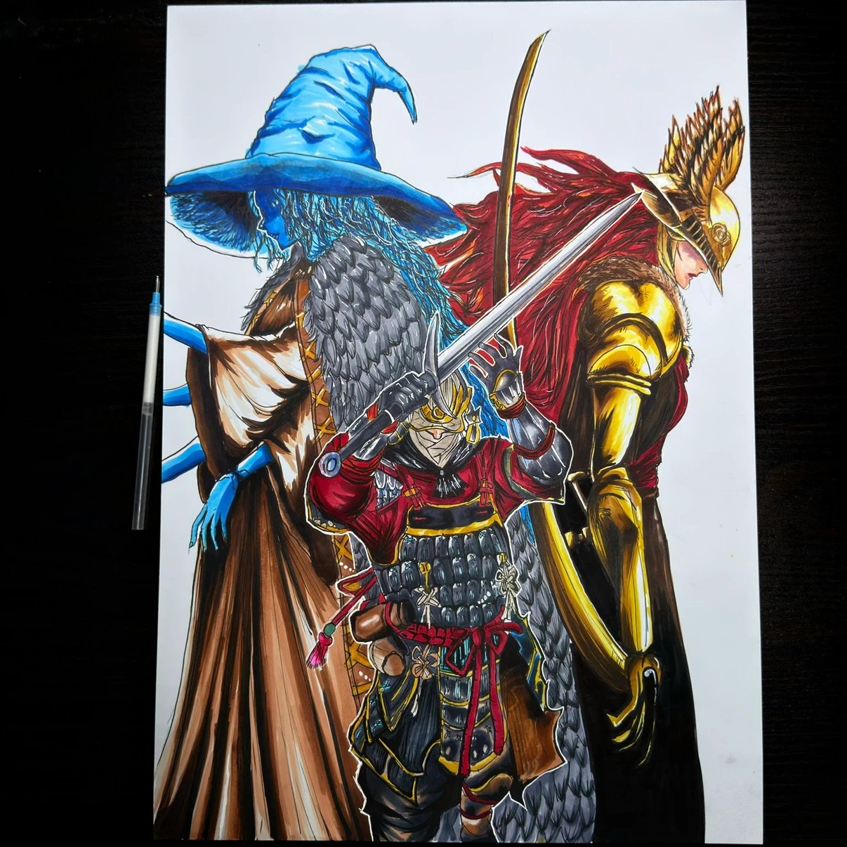 Elden Ring Hand-Drawn Fan Art Illustration