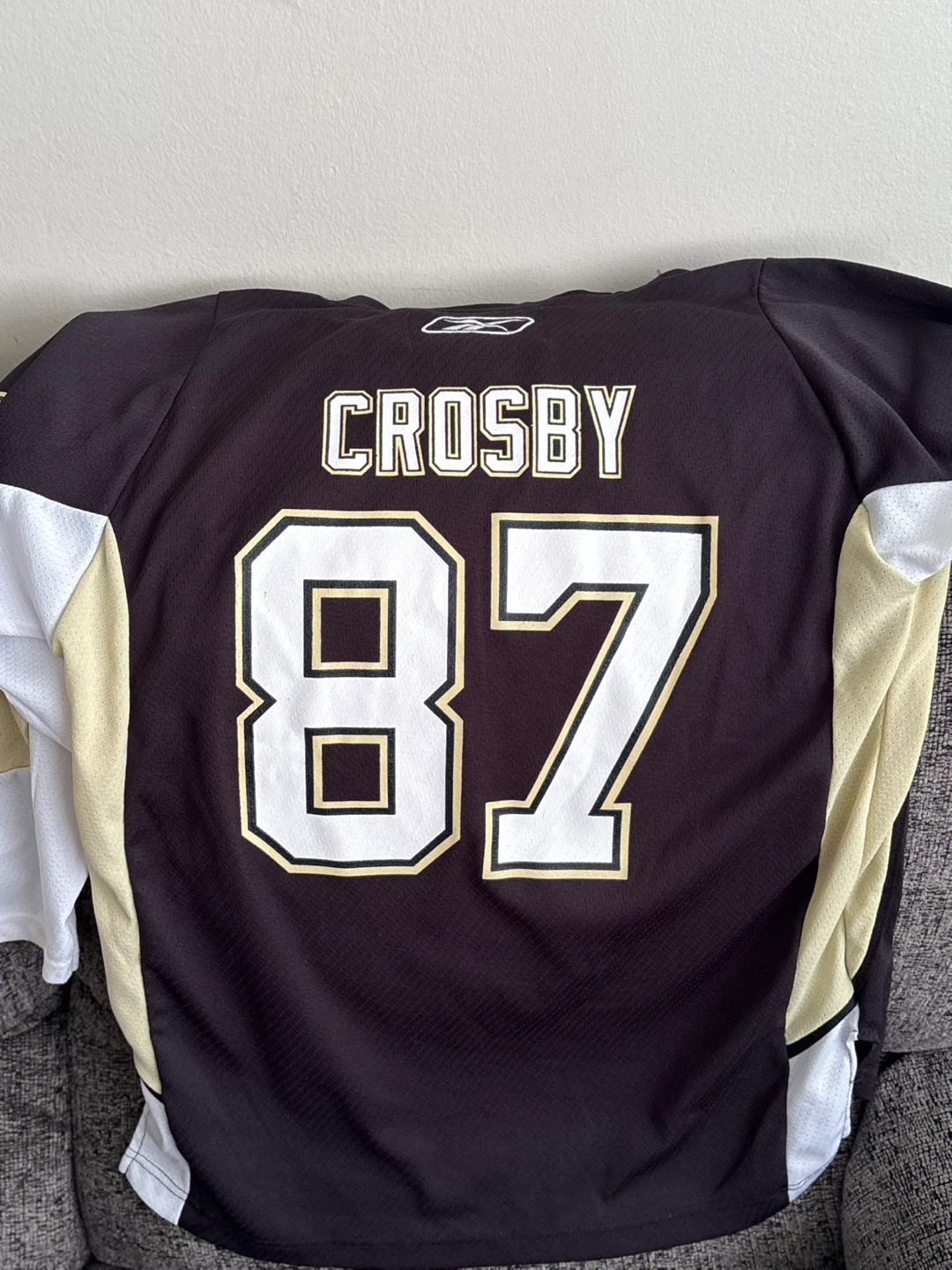 Reebok Pittsburgh Penguins Crosby 87 Hockey Jersey L/XL - photo 2