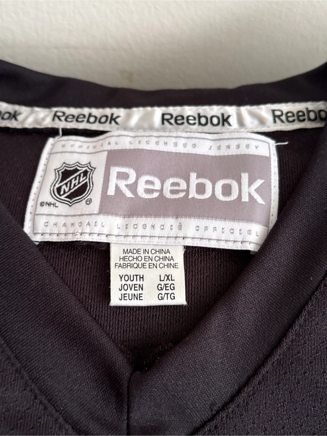 Reebok Pittsburgh Penguins Crosby 87 Hockey Jersey L/XL - photo 3