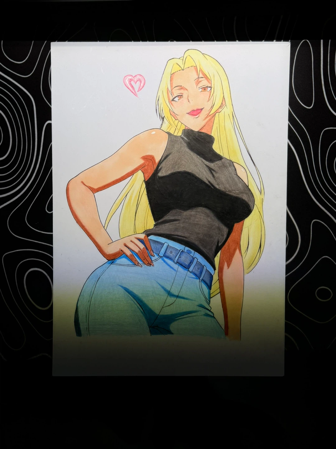 Hand-drawn Anime Character Illustration