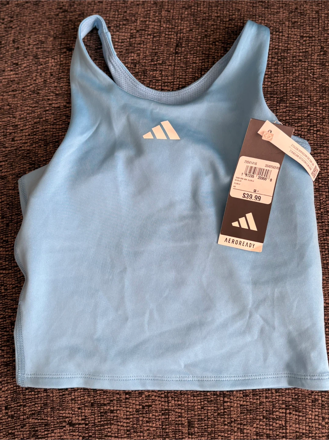 Adidas AEROREADY Tank Top Blue Size S