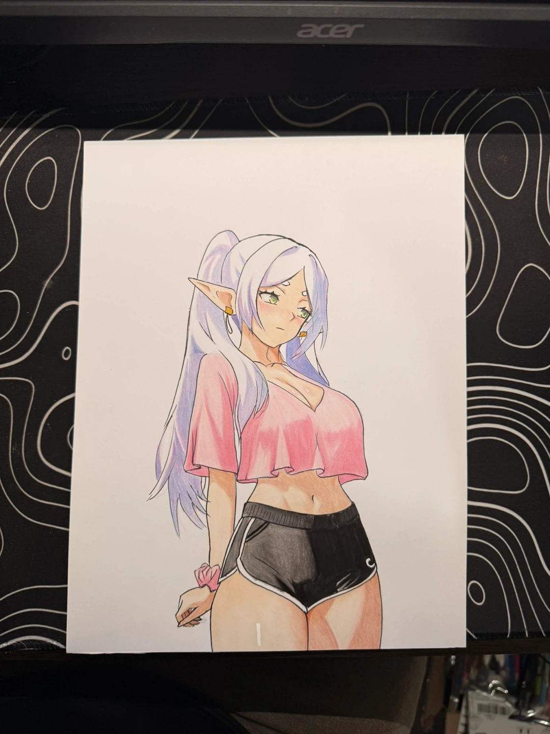 Original Hand-Drawn Anime-Style Illustration
