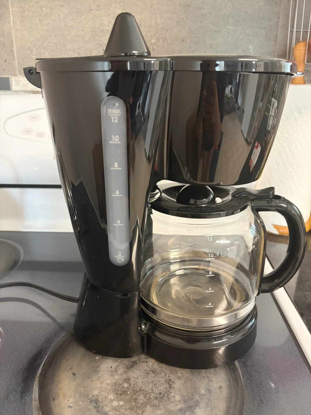 Black 12-Cup Coffee Maker
