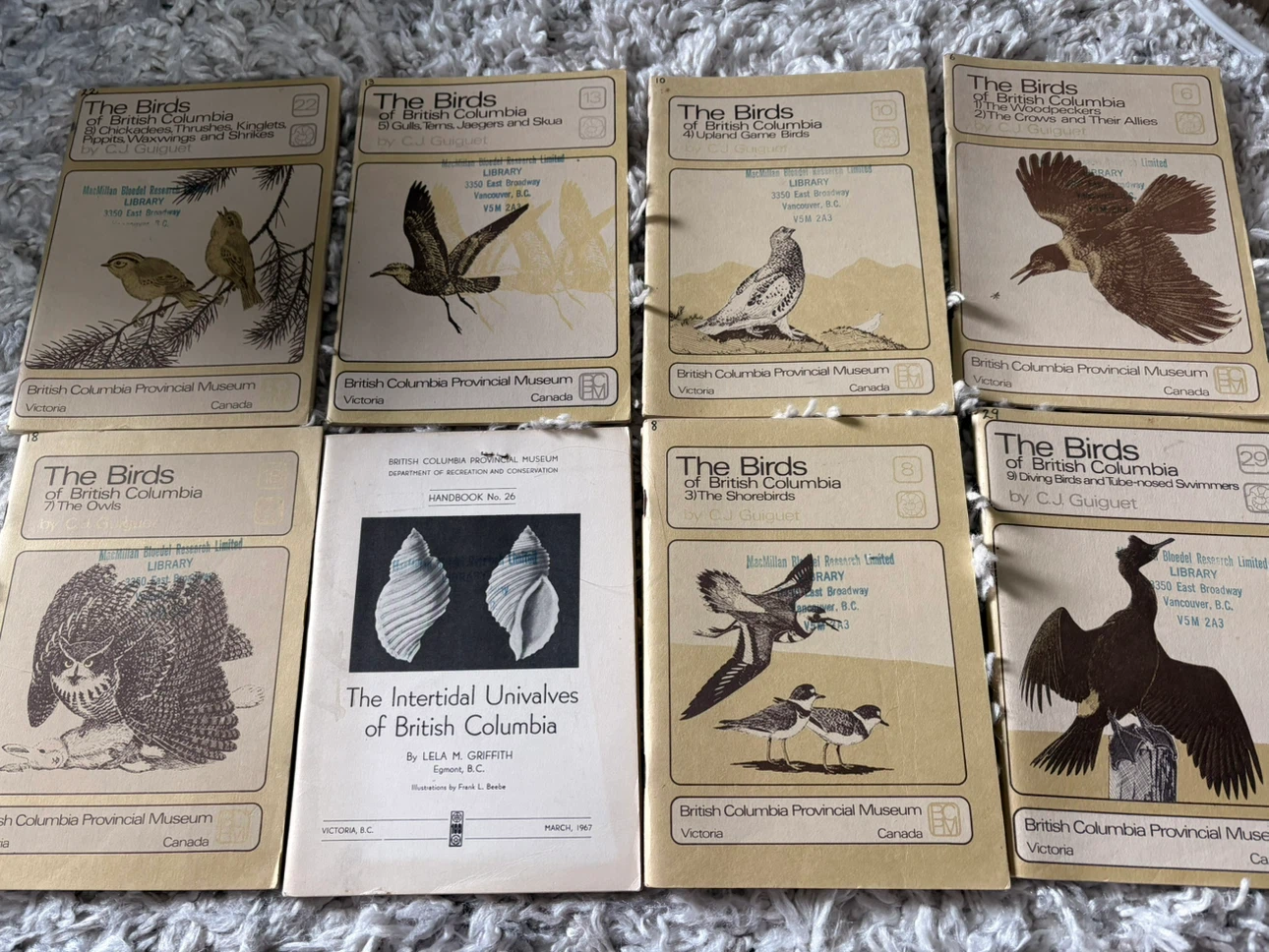 Several field identification books