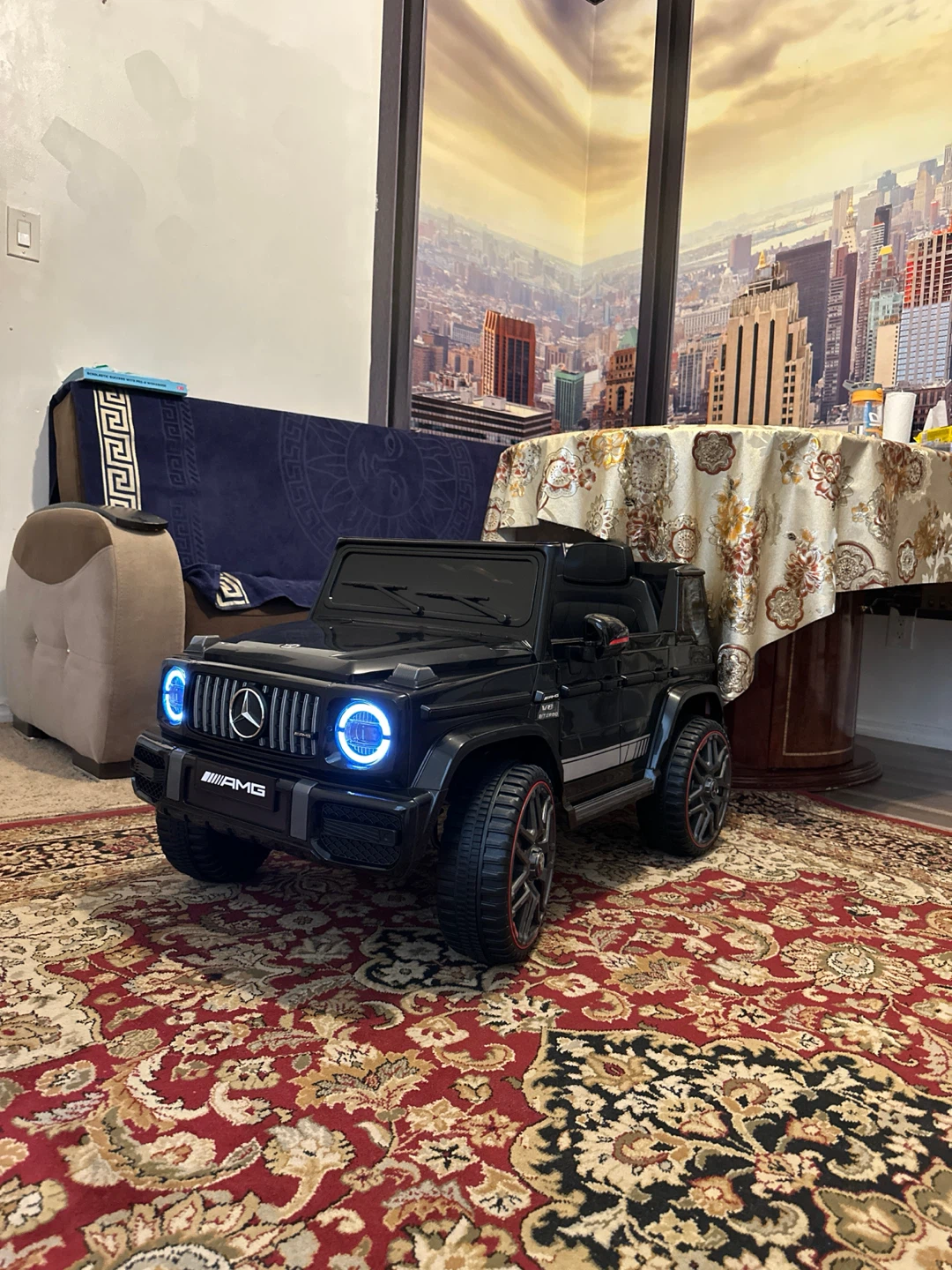 Black Mercedes-Benz G-Wagon Ride-On Toy Car