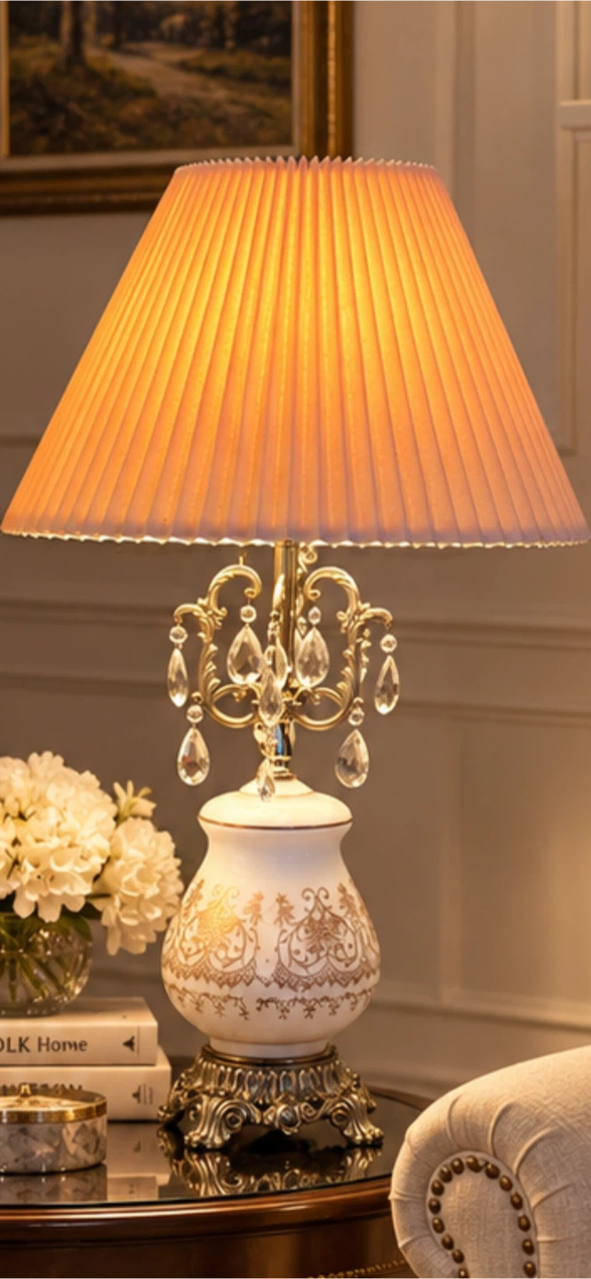 Elegant Crystal Accent Table Lamp. Each - photo 2