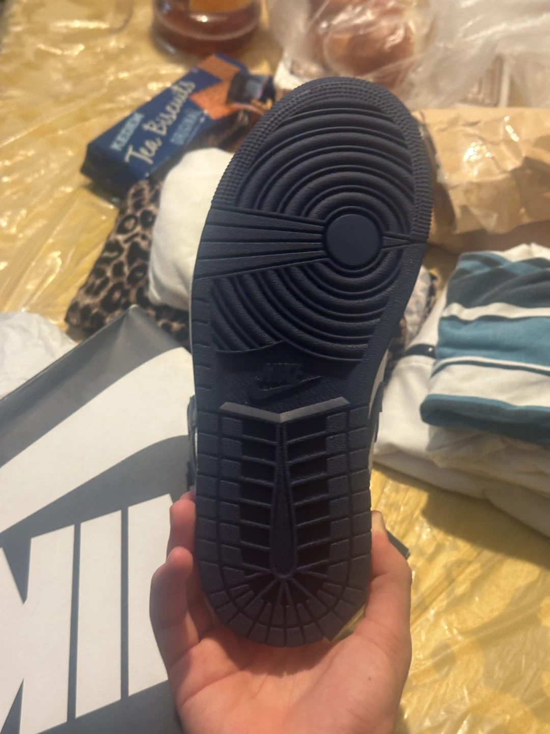 Nike Air Jordan 1 High Navy White Size 5.5 - photo 4