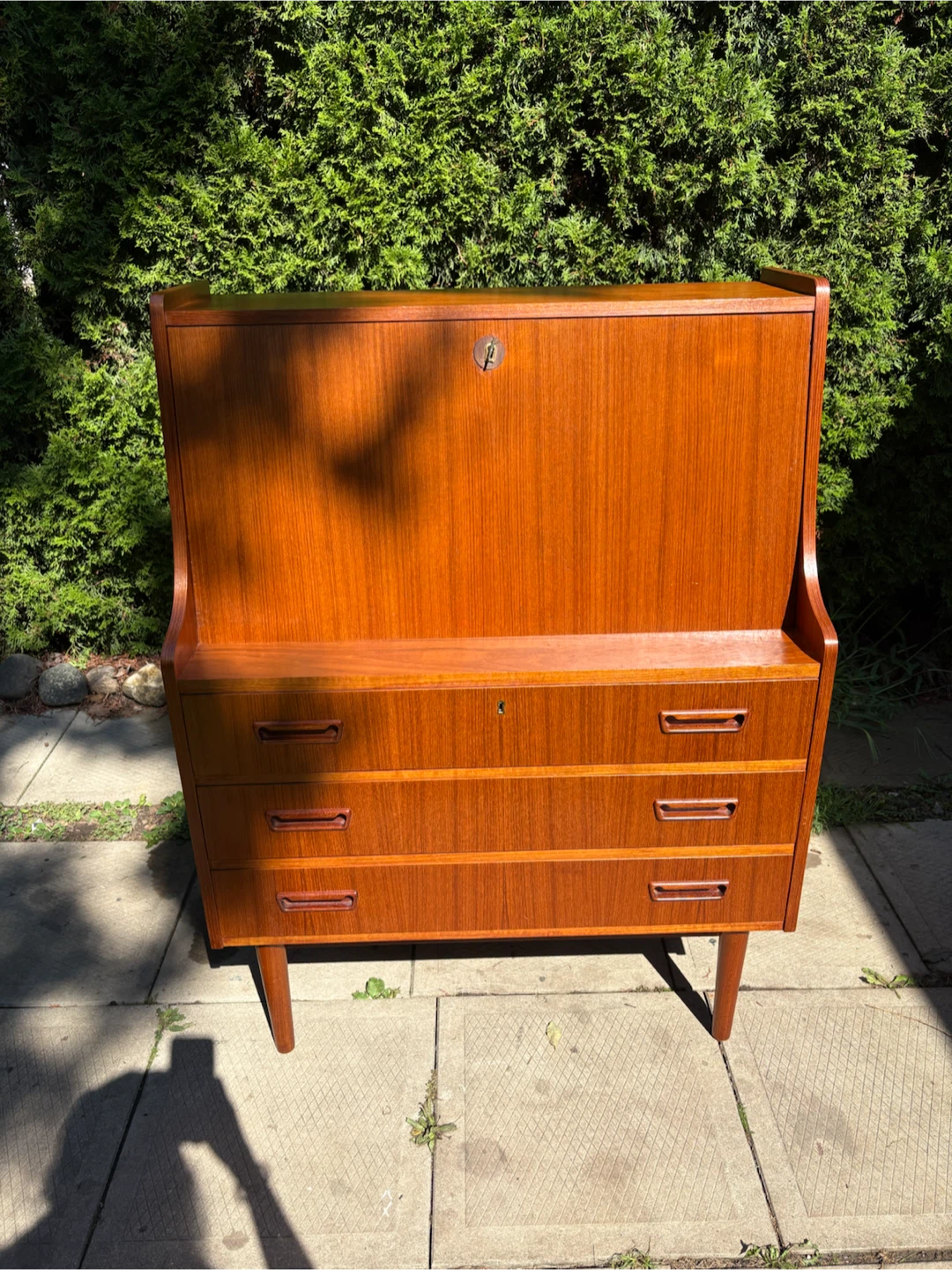 MCM Teak Secretary Desk by Gunnar Nielsen - photo 2