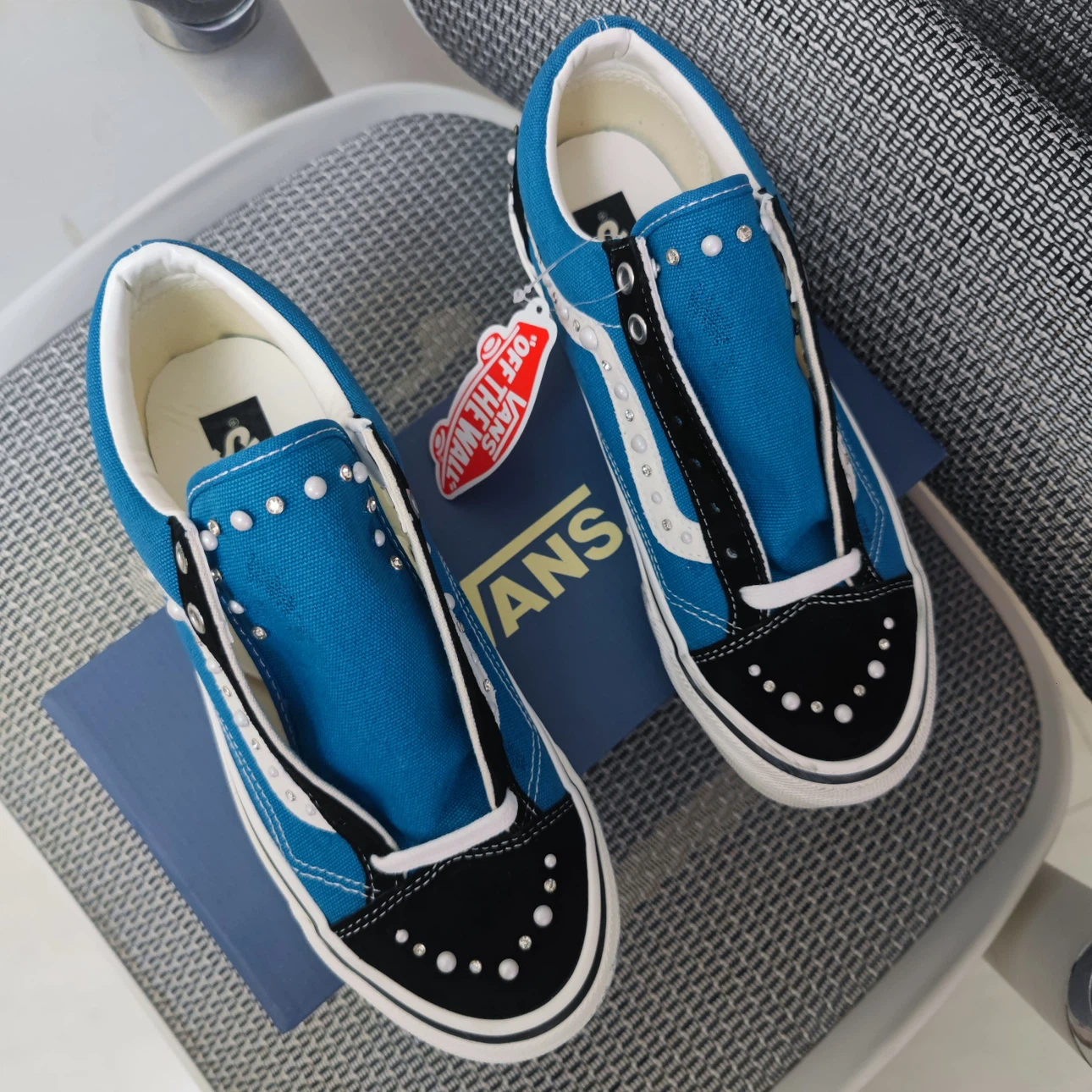 Vans Old Skool Blue Embellished Sneakers