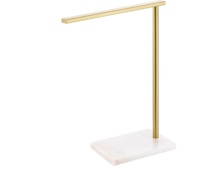 Modern Gold and Marble Hand Towel Holder Stand