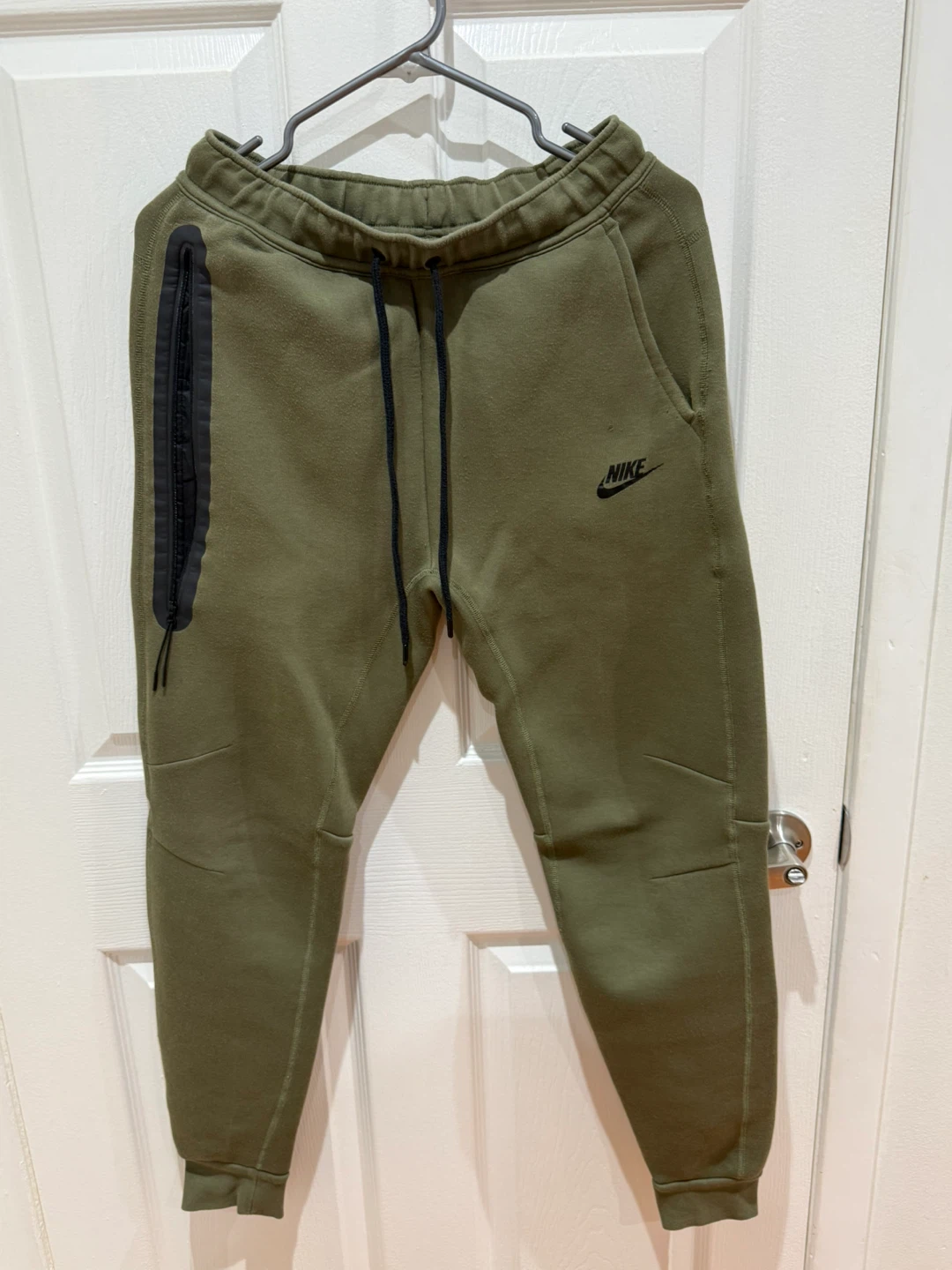 Nike Tech Joggers - Olive Green - Size S