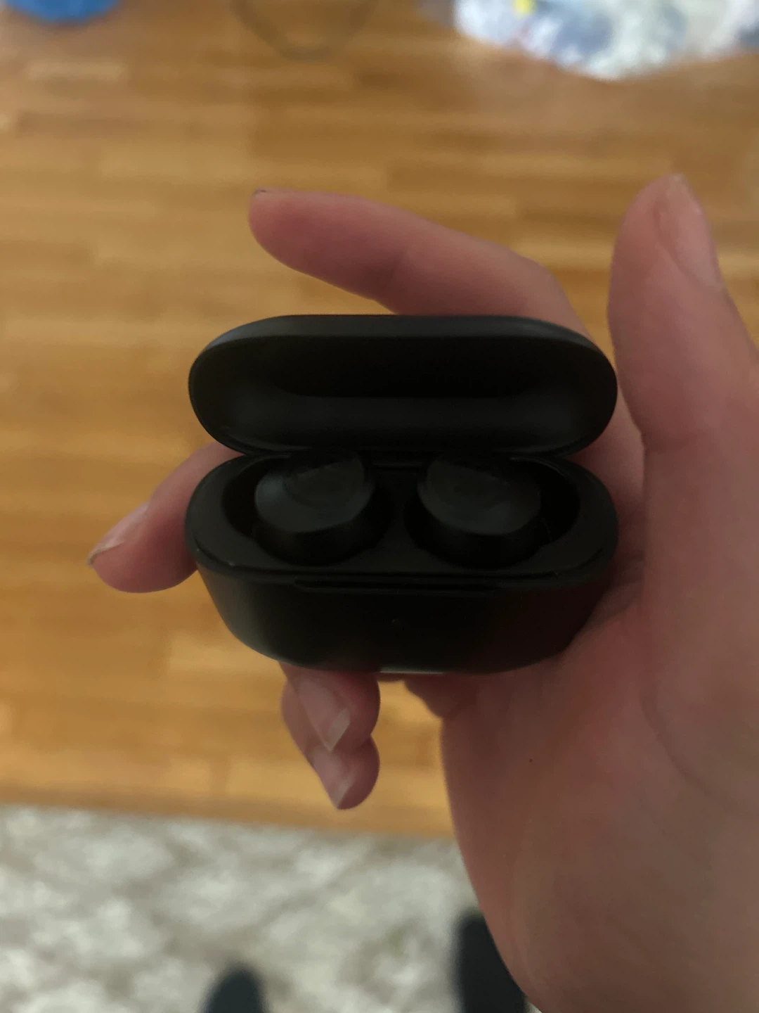Black Wireless Earbuds with Charging Case - photo 2