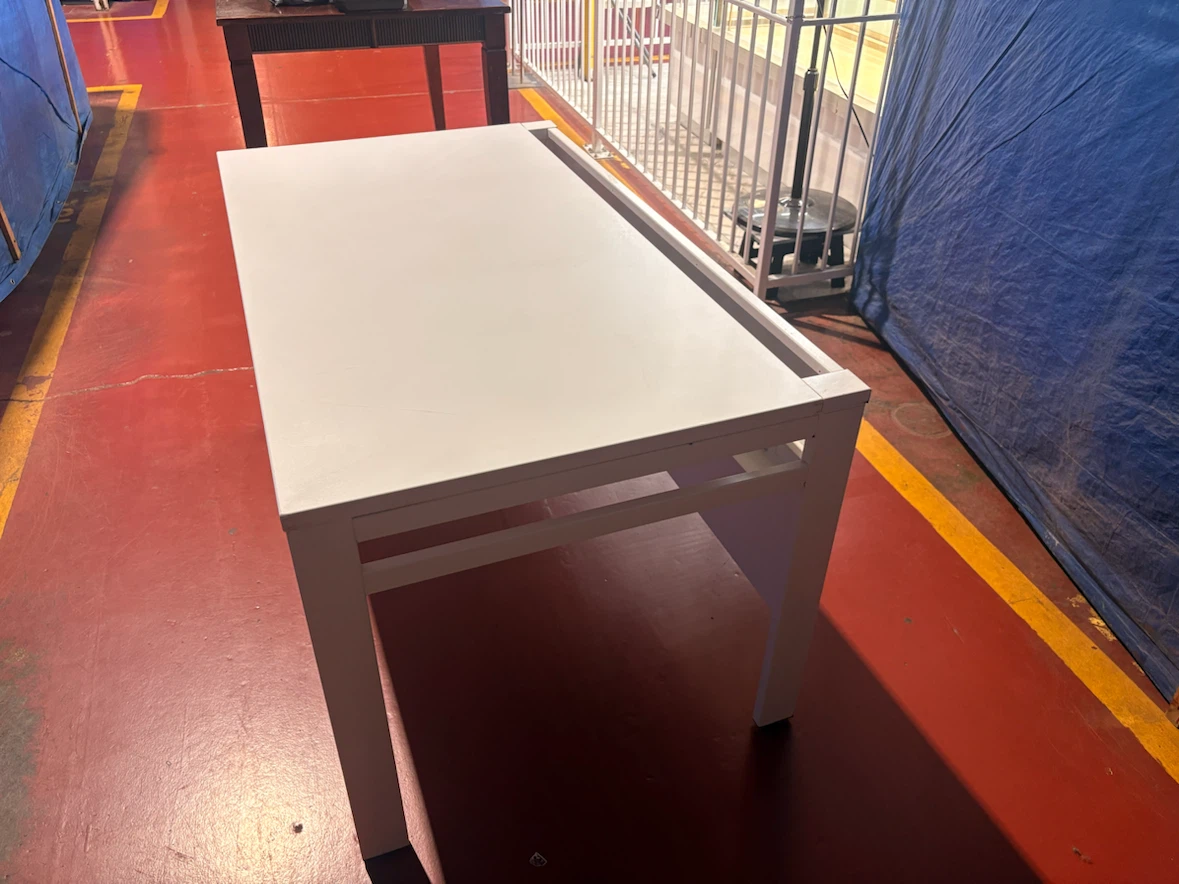 White Rectangular Table