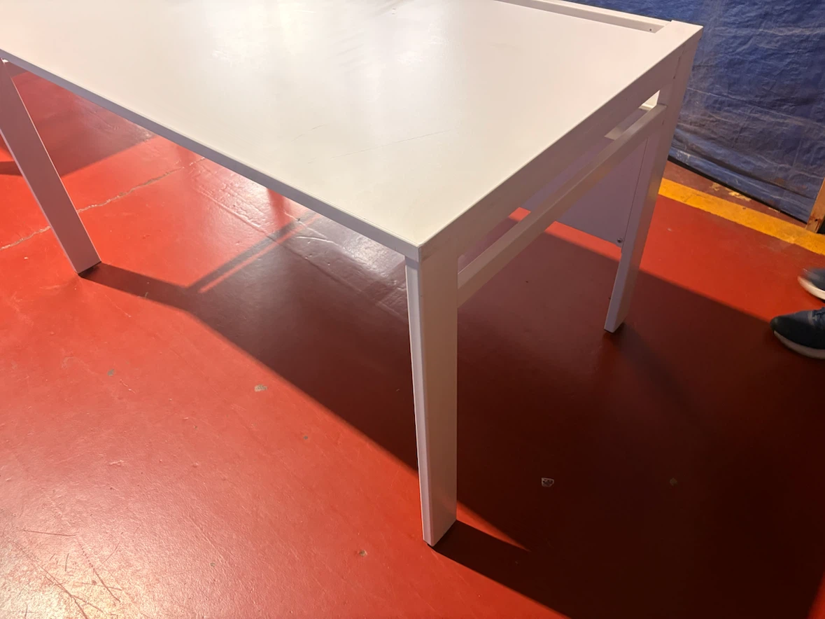 White Rectangular Table - photo 2
