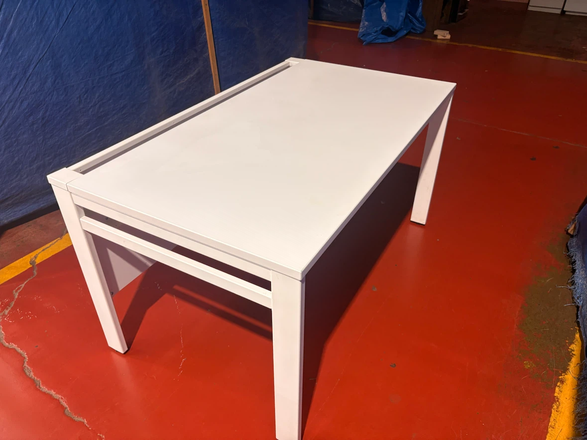 White Rectangular Table - photo 3