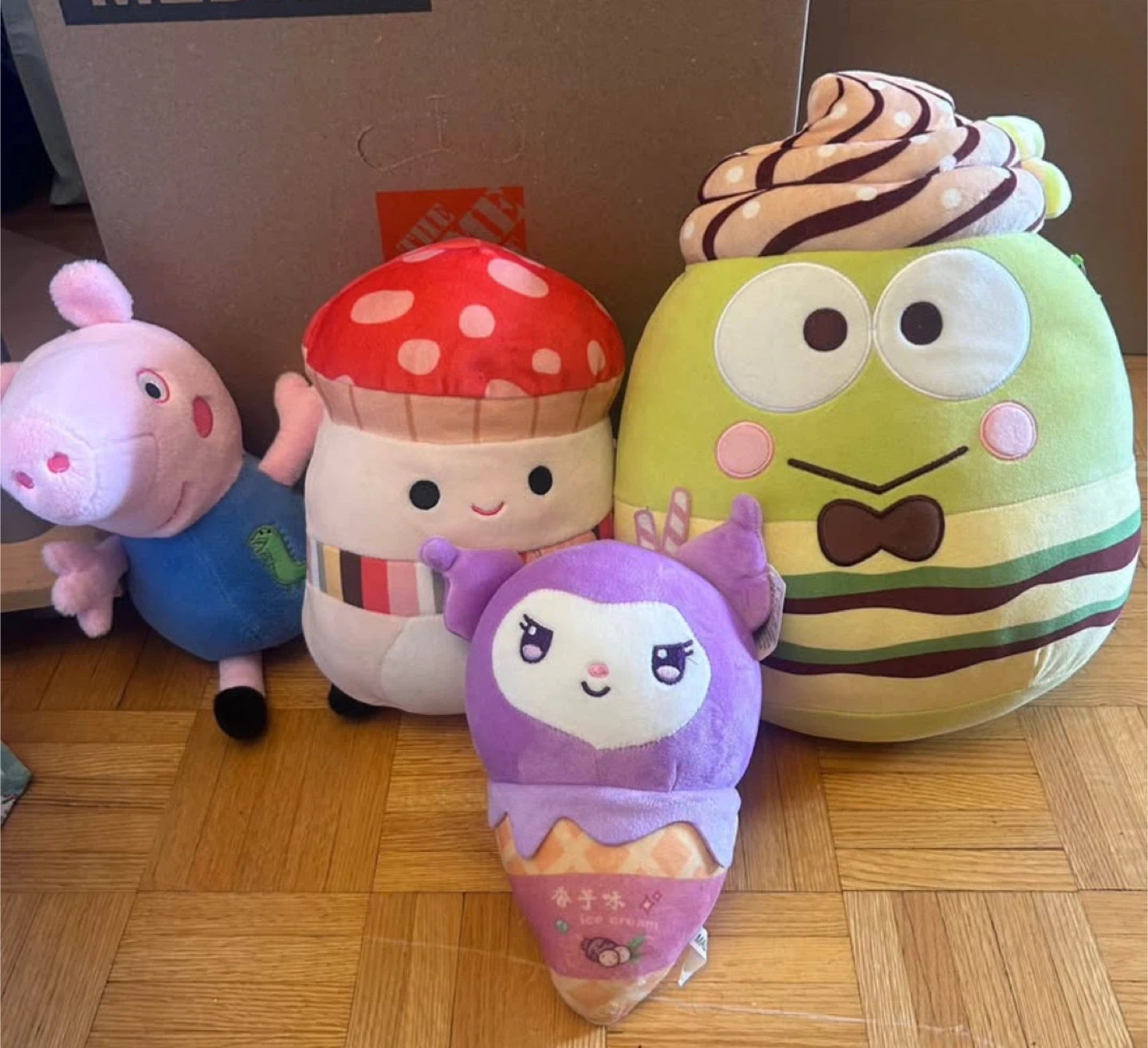 Peppa, Sanrio, Squishmallows Plushies