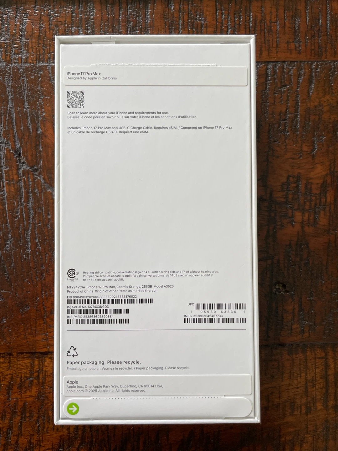 Apple iPhone 17 Pro Max 256GB Cosmic Orange - photo 3