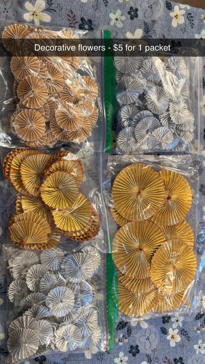 Decorative fabric Flowers - $5 for 1 packet - photo 2