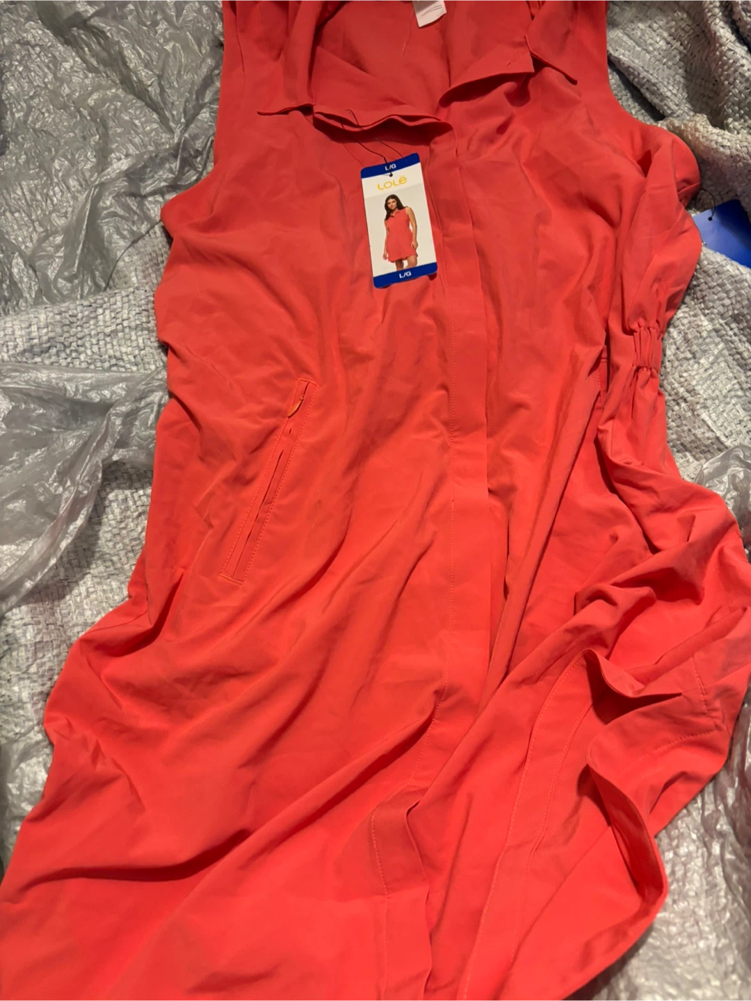 Lole Ladies Shirt Dress L/G Coral