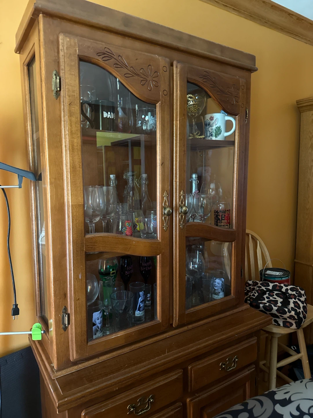 Wooden China Cabinet