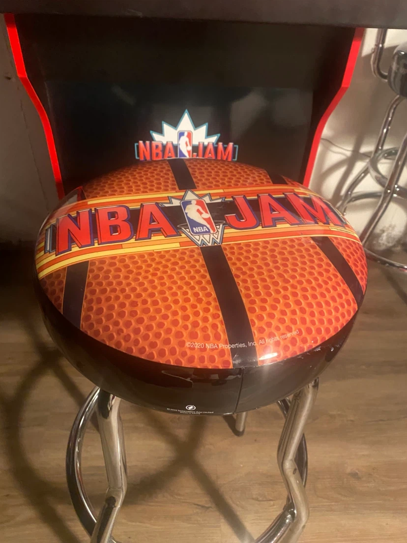 NBA JAM Midway Arcade1up Arcade amazing Boomshakalaka stool wifi - photo 2