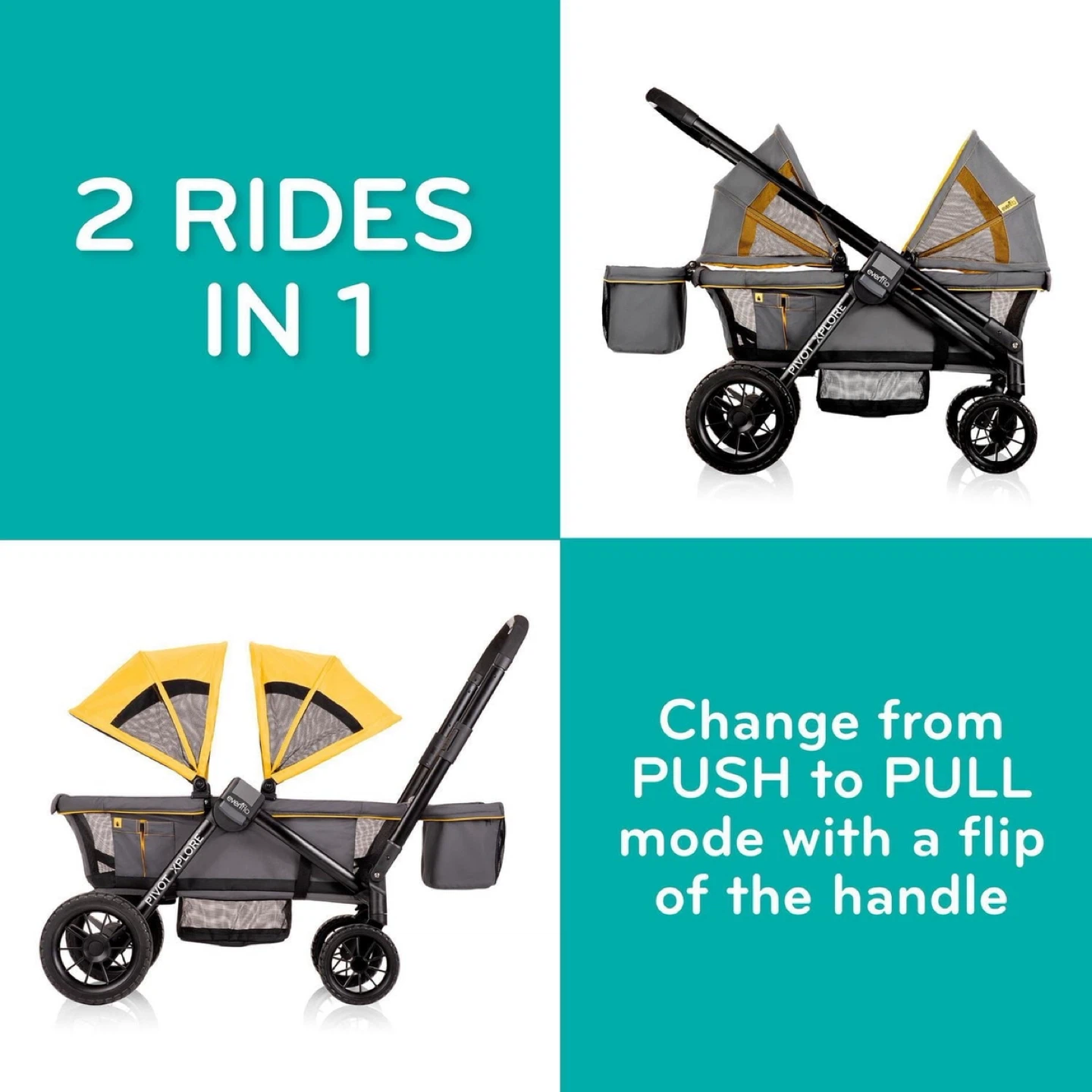 Evenflo Pivot Xplore All-Terrain Wagon -Brand New - photo 2