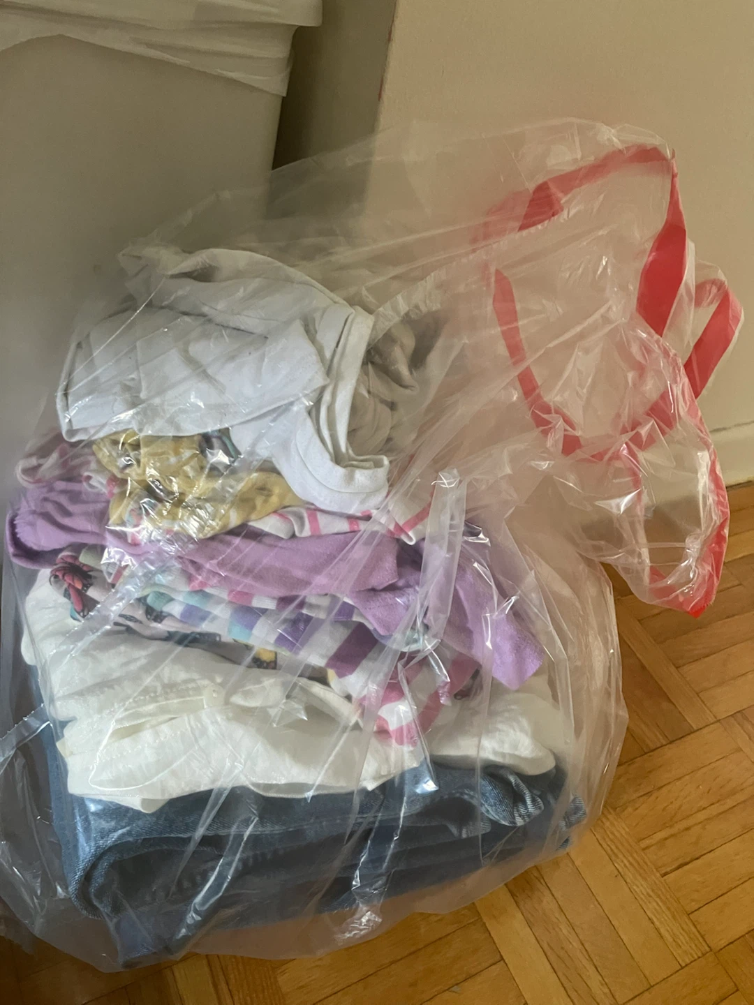 Bag of kids clothes