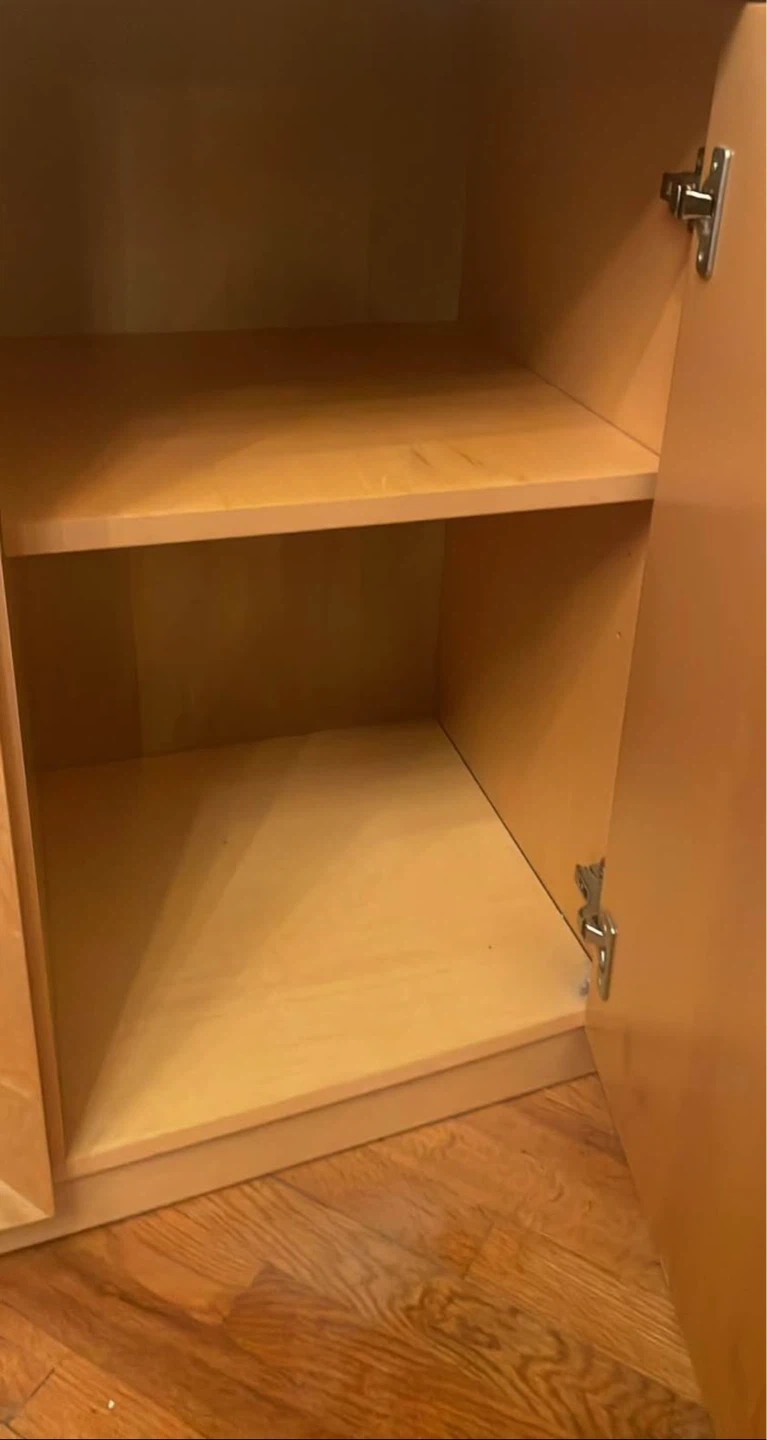 Light Wood China Cabinet with Storage Base & mirrors - photo 3